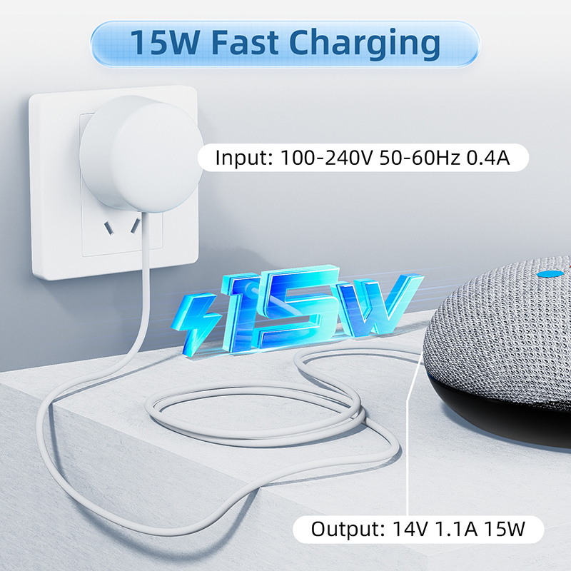 15-W-OEM-Ladegerät für Google  – Google Speaker Nest Audio Bewertung und Preis