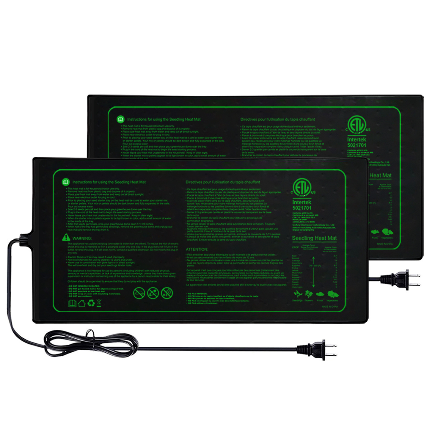 Zweier-Pack 20 x 10 Zoll Sämli – Heat Mat Seedling Bewertung und Preis